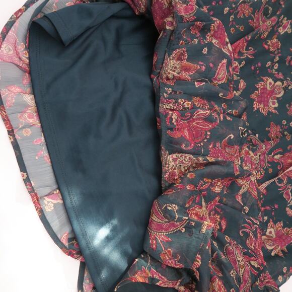 NWT Band of the Free Mandy Dress Pine Berry Boho Green Floral Dress Size Small - Picture 12 of 12